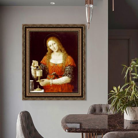 INVIN ART Framed Canvas Art Giclee Print Series#101 by Leonardo da Vinci Wall Art Living Room Home Office Decorations