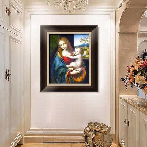 INVIN ART Framed Canvas Art Giclee Print Series#106 by Leonardo da Vinci Wall Art Living Room Home Office Decorations