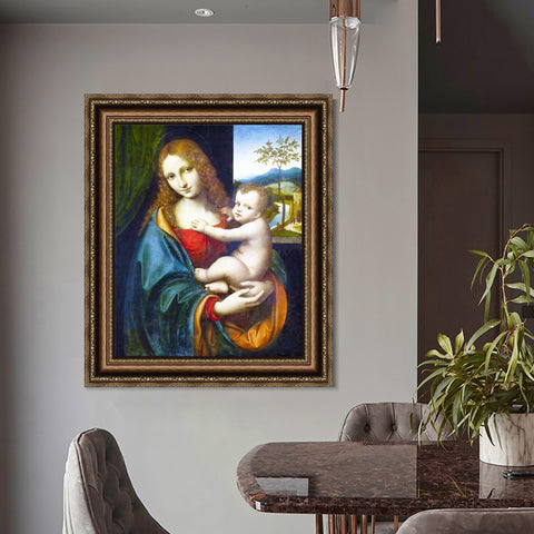 INVIN ART Framed Canvas Art Giclee Print Series#106 by Leonardo da Vinci Wall Art Living Room Home Office Decorations