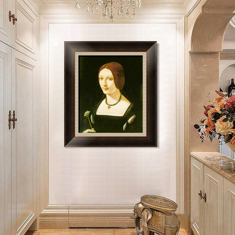 INVIN ART Framed Canvas Art Giclee Print Series#107 by Leonardo da Vinci Wall Art Living Room Home Office Decorations
