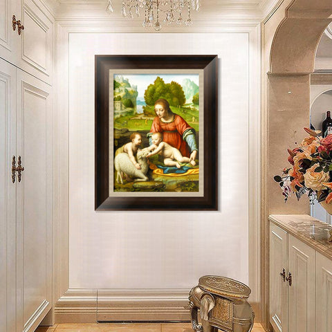 INVIN ART Framed Canvas Art Giclee Print Series#108 by Leonardo da Vinci Wall Art Living Room Home Office Decorations