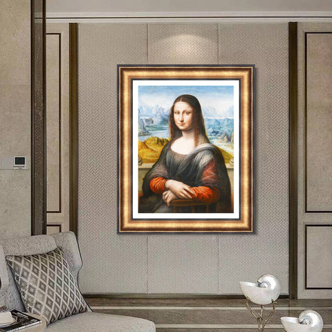 INVIN ART Framed Canvas Art Giclee Print Series#110 by Leonardo da Vinci Wall Art Living Room Home Office Decorations