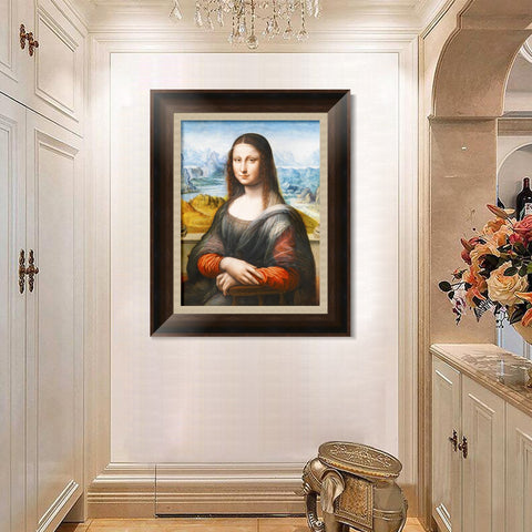 INVIN ART Framed Canvas Art Giclee Print Series#110 by Leonardo da Vinci Wall Art Living Room Home Office Decorations