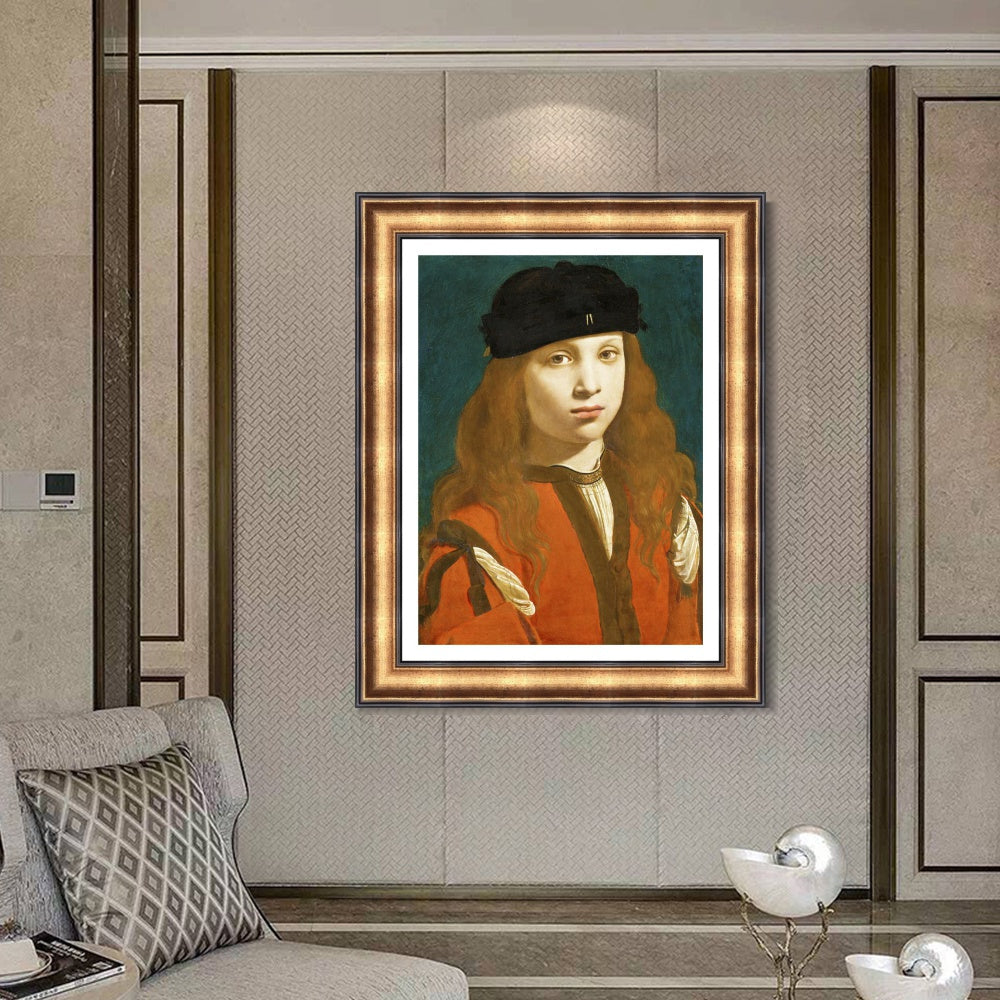 INVIN ART Framed Canvas Art Giclee Print Series#111 by Leonardo da Vinci Wall Art Living Room Home Office Decorations