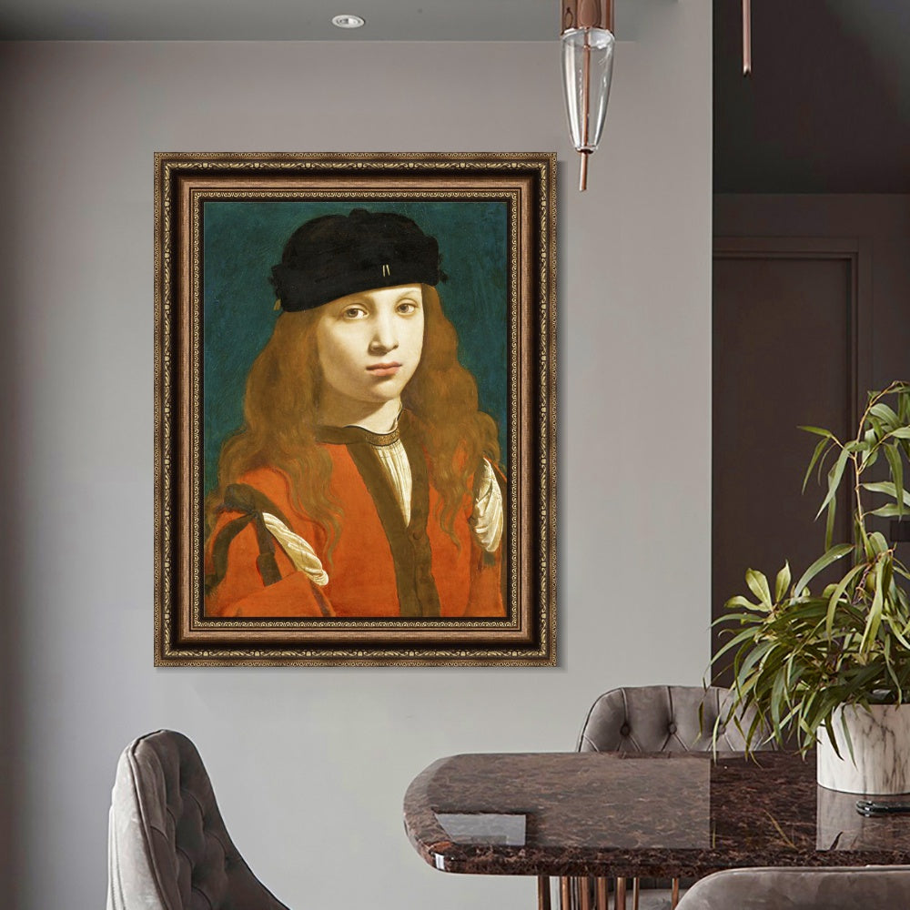 INVIN ART Framed Canvas Art Giclee Print Series#111 by Leonardo da Vinci Wall Art Living Room Home Office Decorations