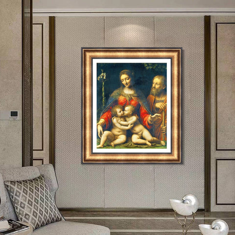 INVIN ART Framed Canvas Art Giclee Print Series#113 by Leonardo da Vinci Wall Art Living Room Home Office Decorations