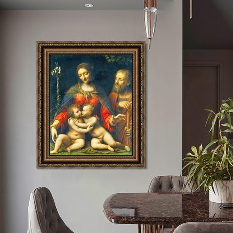 INVIN ART Framed Canvas Art Giclee Print Series#113 by Leonardo da Vinci Wall Art Living Room Home Office Decorations