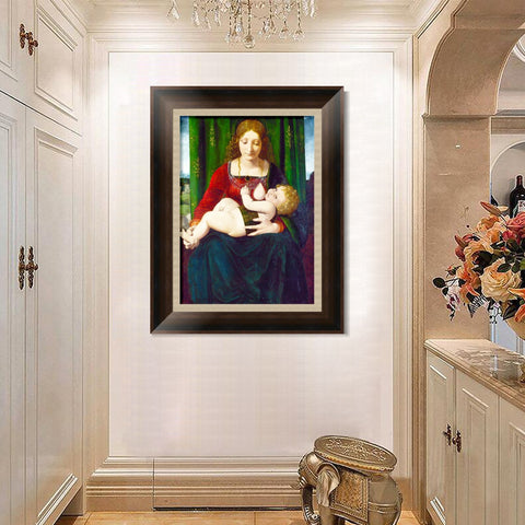 INVIN ART Framed Canvas Art Giclee Print Series#123 by Leonardo da Vinci Wall Art Living Room Home Office Decorations