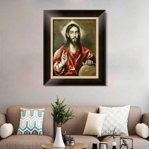 INVIN ART Framed Canvas Art Giclee Print El Salvador by El Greco Wall Art Living Room Home Office Decorations