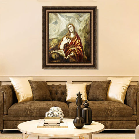 INVIN ART Framed Canvas Art Giclee Print Series#013 by El Greco Wall Art Living Room Home Office Decorations