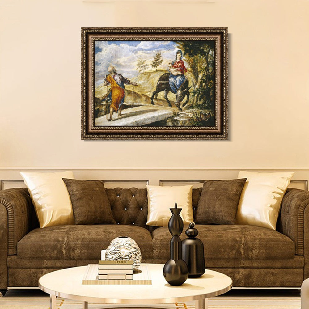 INVIN ART Framed Canvas Art Giclee Print Series#019 by El Greco Wall Art