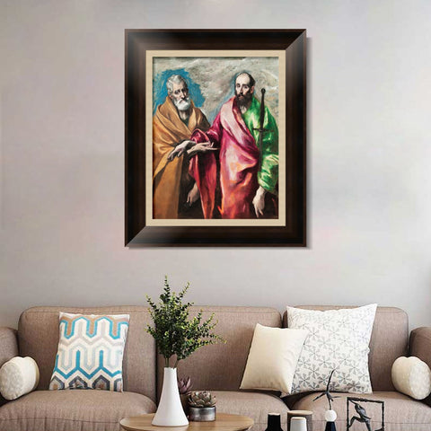 INVIN ART Framed Canvas Art Giclee Print Series#022 by El Greco Wall Art Living Room Home Office Decorations