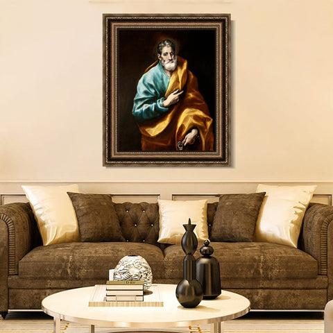 INVIN ART Framed Canvas Art Giclee Print Series#040 by El Greco Wall Art Living Room Home Office Decorations