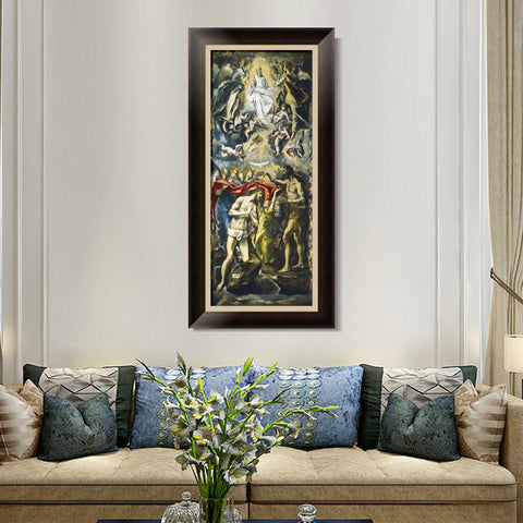 INVIN ART Framed Canvas Art Giclee Print Series#050 by El Greco Wall Art Living Room Home Office Decorations