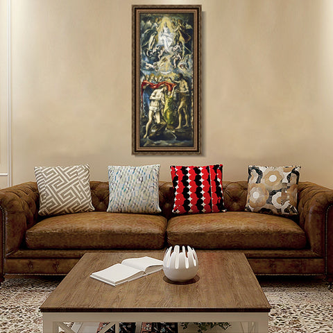 INVIN ART Framed Canvas Art Giclee Print Series#050 by El Greco Wall Art Living Room Home Office Decorations