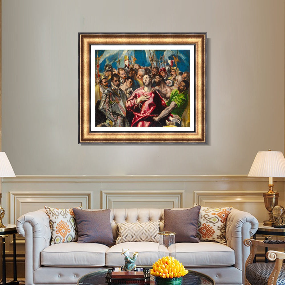 INVIN ART Framed Canvas Art Giclee Print Series#064 by El Greco Wall Art