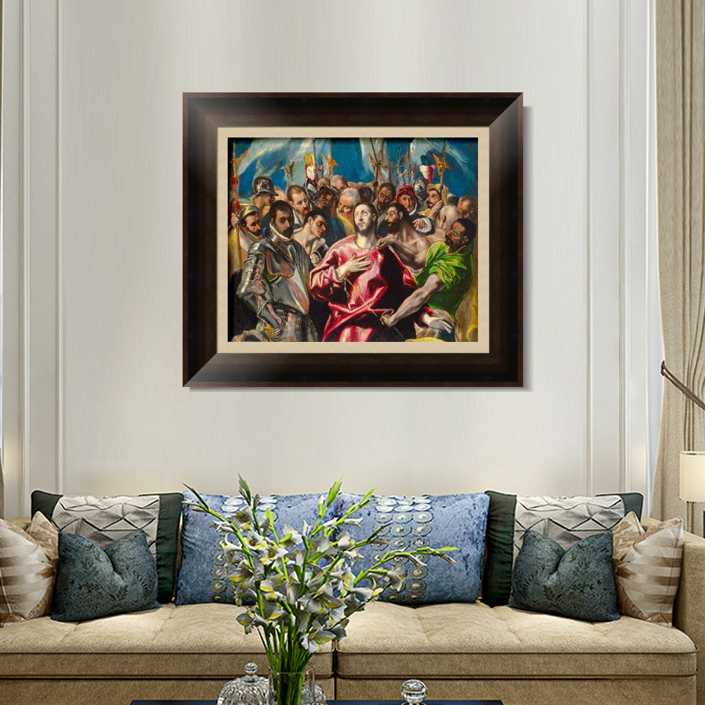 INVIN ART Framed Canvas Art Giclee Print Series#064 by El Greco Wall Art