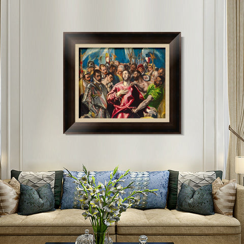 INVIN ART Framed Canvas Art Giclee Print Series#064 by El Greco Wall Art Living Room Home Office Decorations