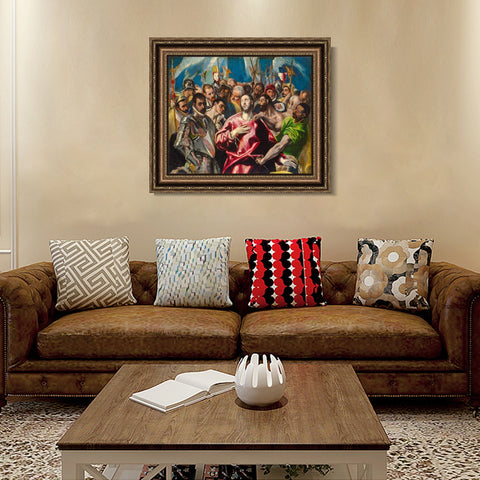 INVIN ART Framed Canvas Art Giclee Print Series#064 by El Greco Wall Art Living Room Home Office Decorations