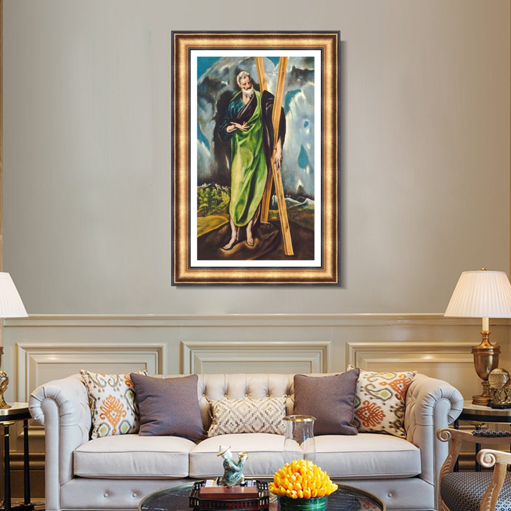 INVIN ART Framed Canvas Art Giclee Print Series#073 by El Greco Wall Art