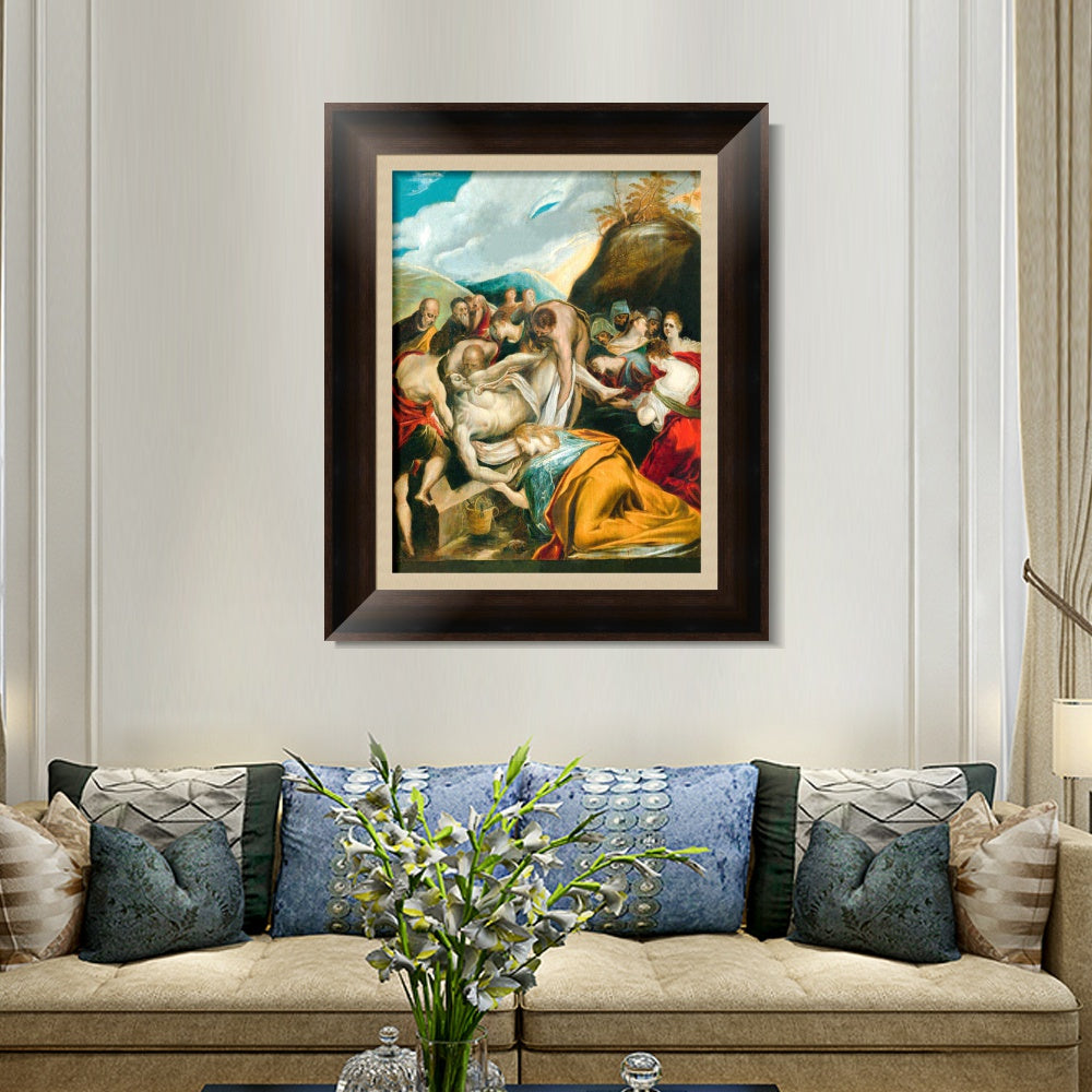 INVIN ART Framed Canvas Art Giclee Print Series#077 by El Greco Wall Art