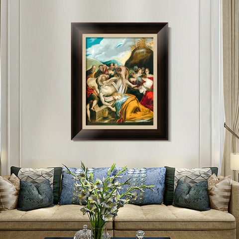 INVIN ART Framed Canvas Art Giclee Print Series#077 by El Greco Wall Art Living Room Home Office Decorations