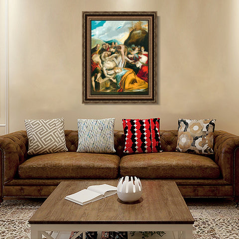 INVIN ART Framed Canvas Art Giclee Print Series#077 by El Greco Wall Art Living Room Home Office Decorations