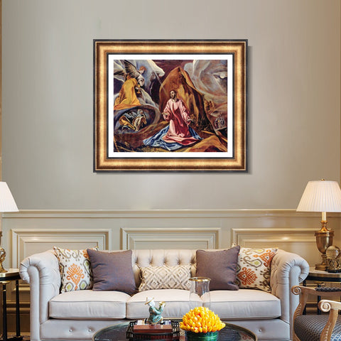 INVIN ART Framed Canvas Art Giclee Print Series#084 by El Greco Wall Art Living Room Home Office Decorations