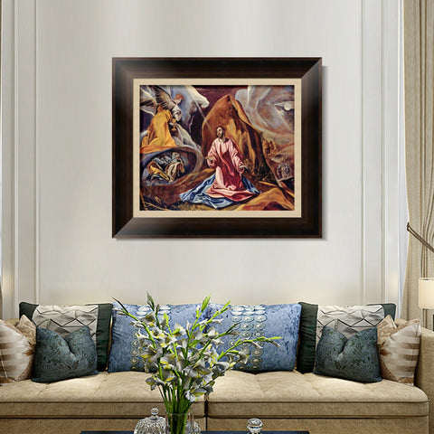 INVIN ART Framed Canvas Art Giclee Print Series#084 by El Greco Wall Art Living Room Home Office Decorations