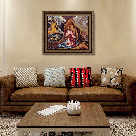 INVIN ART Framed Canvas Art Giclee Print Series#084 by El Greco Wall Art Living Room Home Office Decorations