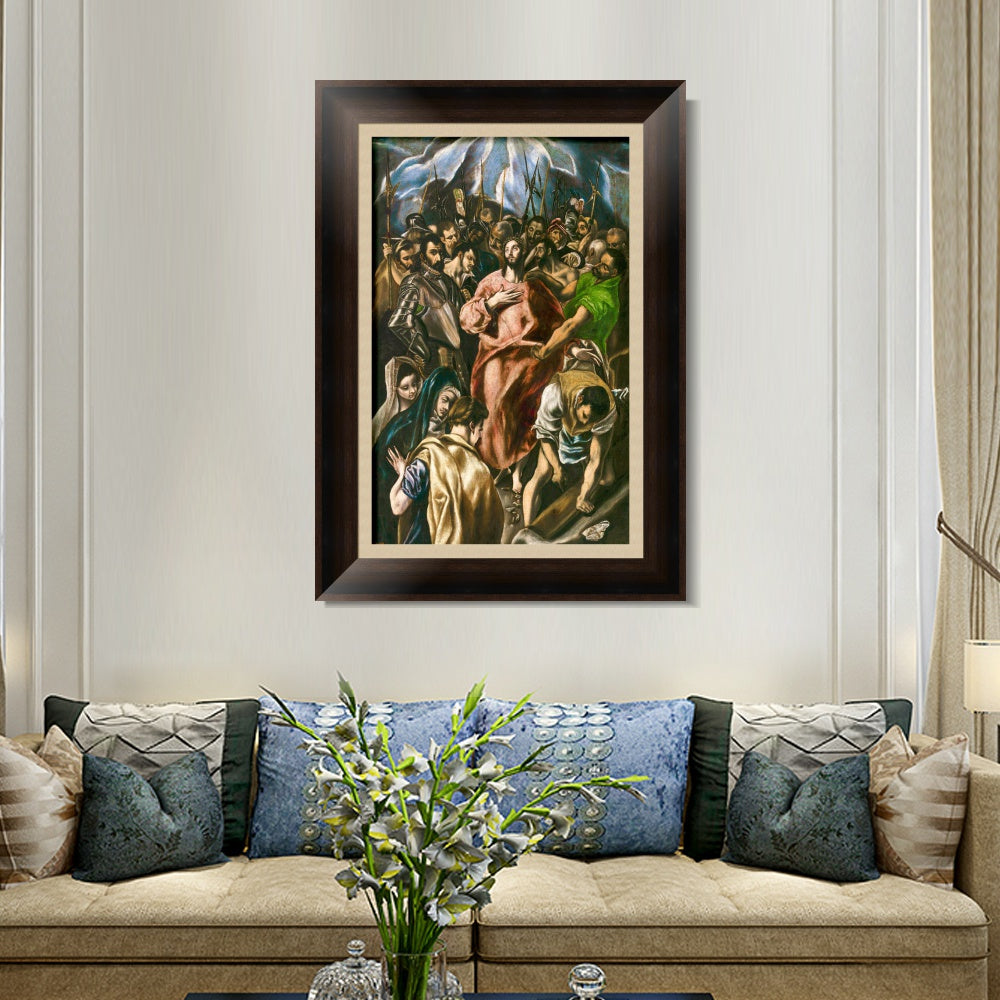 INVIN ART Framed Canvas Art Giclee Print Series#086 by El Greco Wall Art
