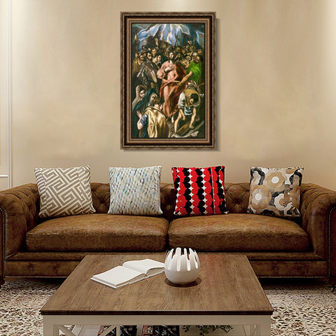 INVIN ART Framed Canvas Art Giclee Print Series#086 by El Greco Wall Art Living Room Home Office Decorations