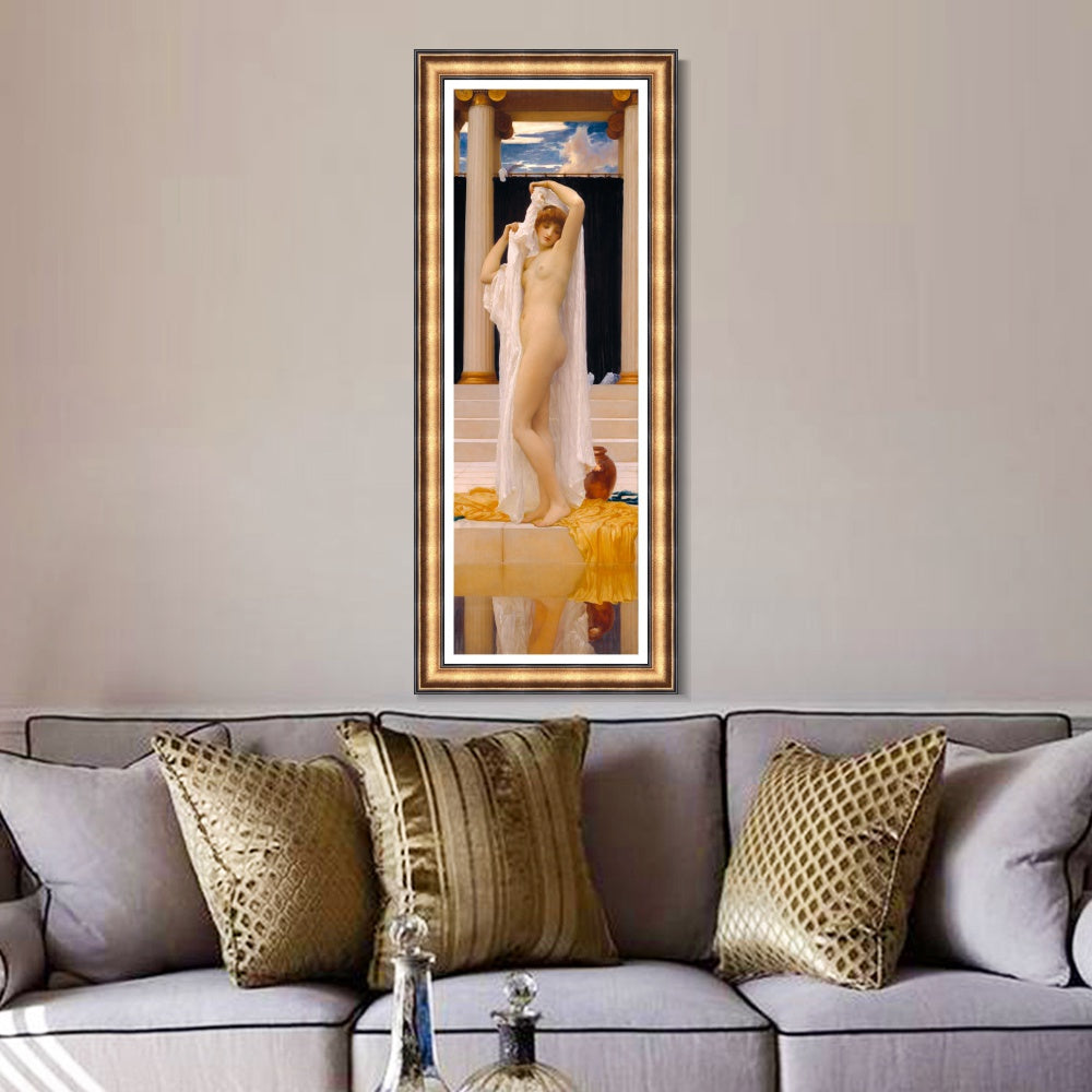 INVIN ART Framed Canvas Art Giclee Print Daedalus And Icarus by Lord Frederick Leighton Wall Art