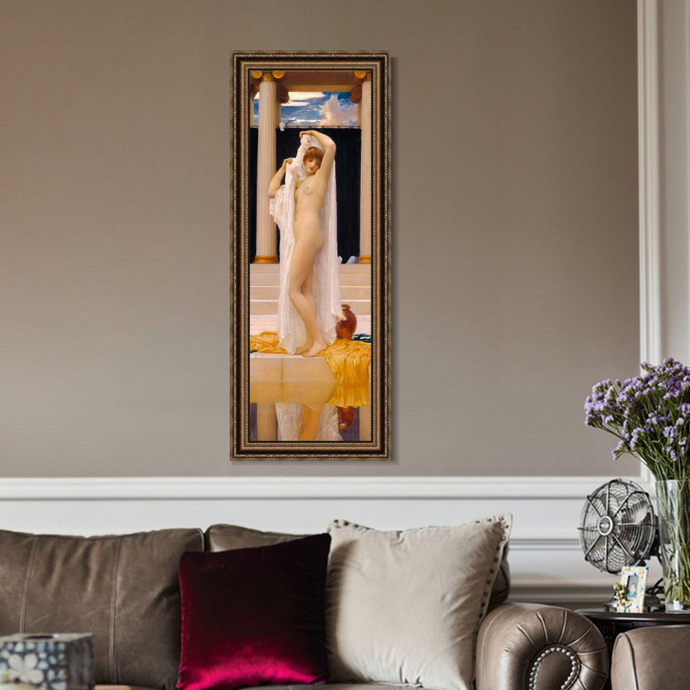 INVIN ART Framed Canvas Art Giclee Print Daedalus And Icarus by Lord Frederick Leighton Wall Art