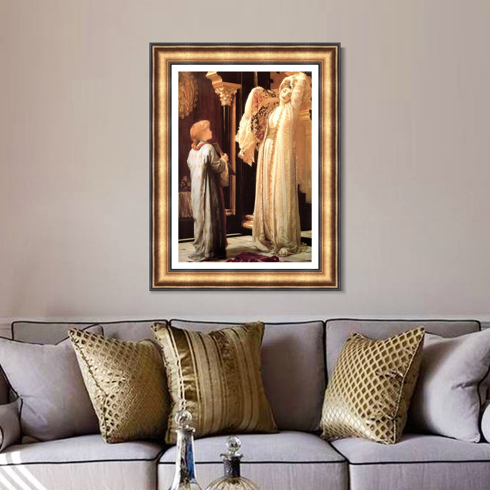 INVIN ART Framed Canvas Art Giclee Print light of the harem by Lord Frederick Leighton Wall Art