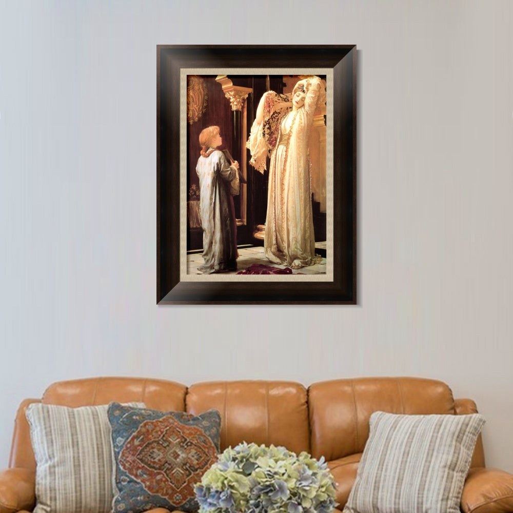 INVIN ART Framed Canvas Art Giclee Print light of the harem by Lord Frederick Leighton Wall Art