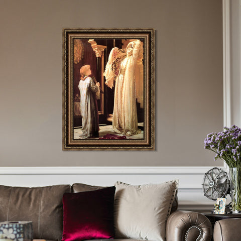 INVIN ART Framed Canvas Art Giclee Print light of the harem by Lord Frederick Leighton Wall Art Living Room Home Office Decorations