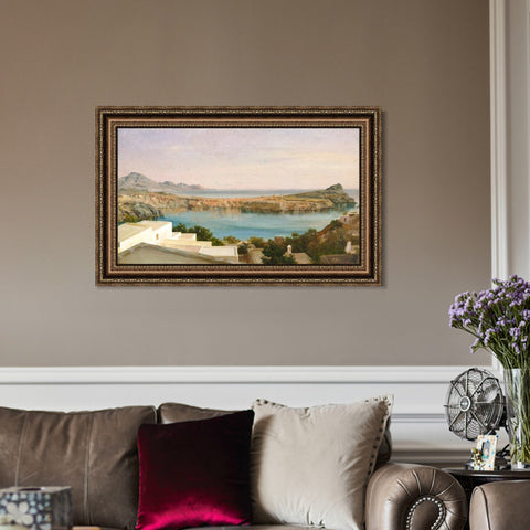 INVIN ART Framed Canvas Art Giclee Print Series#013 by Lord Frederick Leighton Wall Art Living Room Home Office Decorations