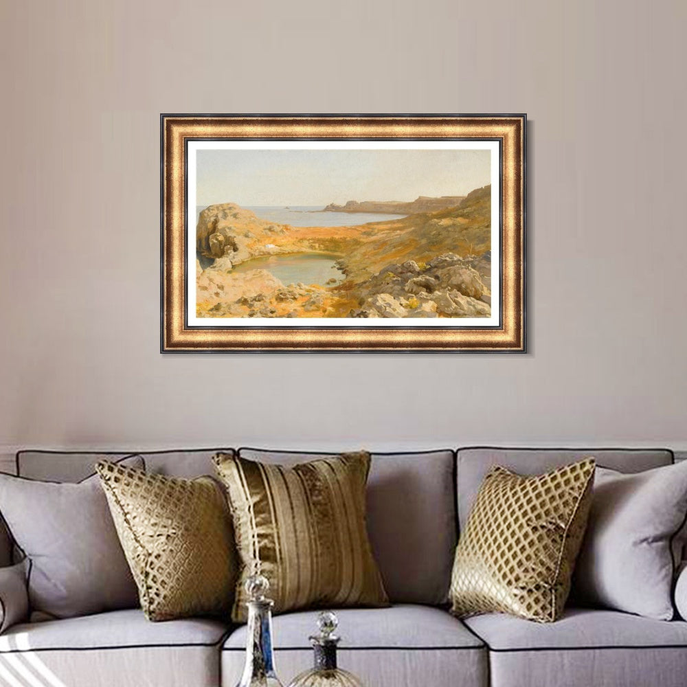 INVIN ART Framed Canvas Art Giclee Print Series#020 by Lord Frederick Leighton Wall Art