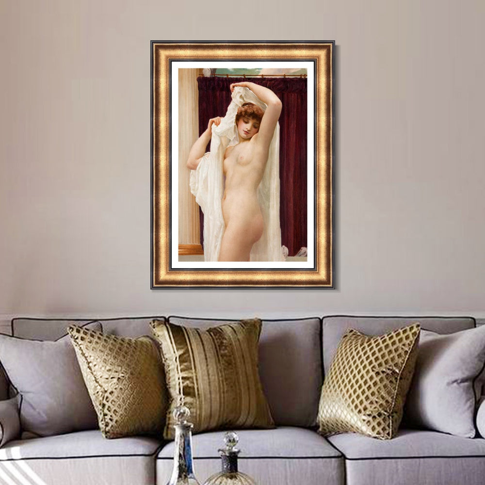 INVIN ART Framed Canvas Art Giclee Print daedalus and icarus#021 by Lord Frederick Leighton Wall Art