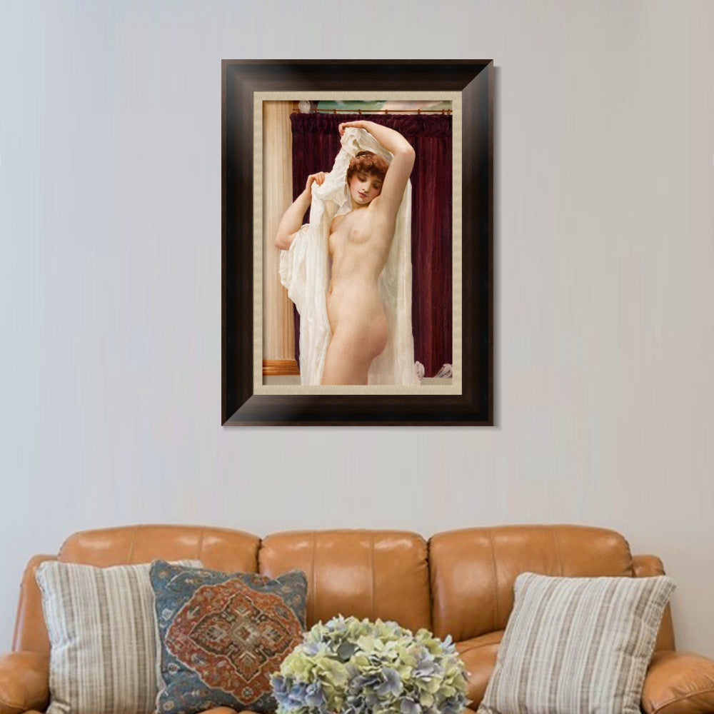 INVIN ART Framed Canvas Art Giclee Print daedalus and icarus#021 by Lord Frederick Leighton Wall Art