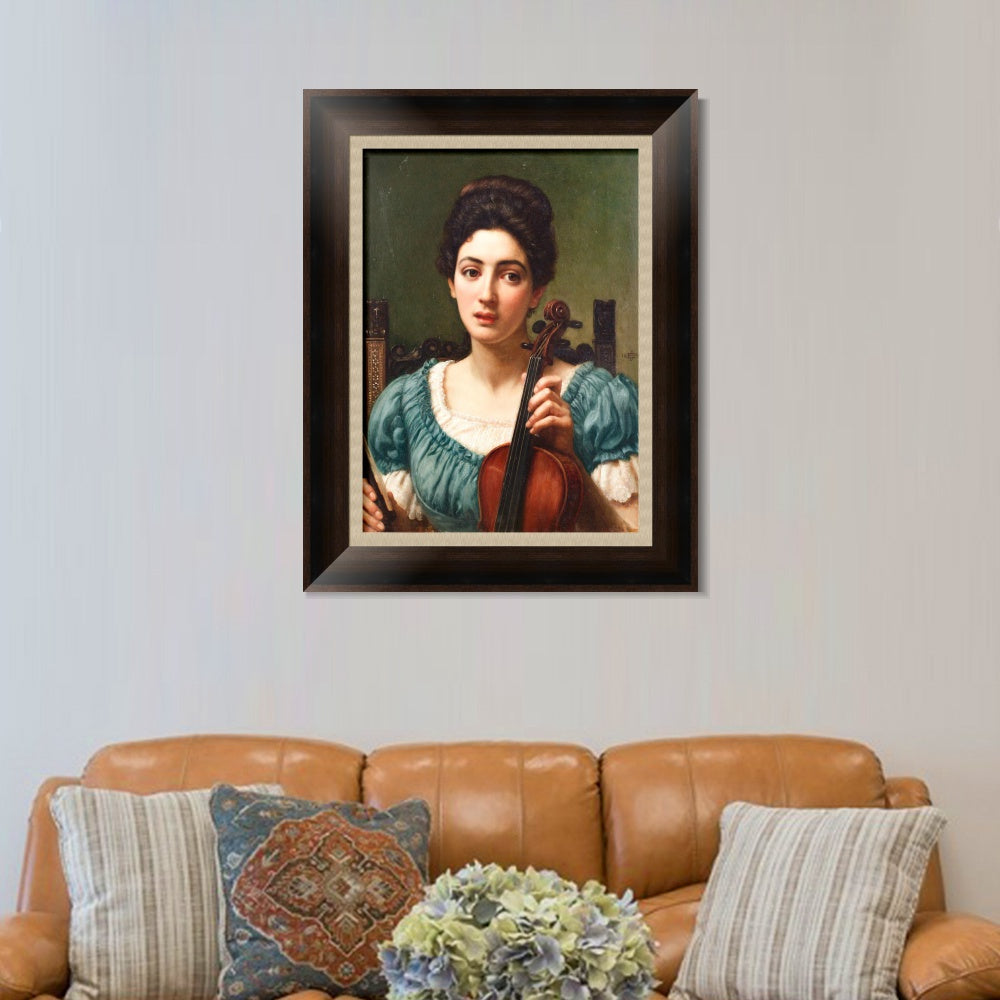 INVIN ART Framed Canvas Art Giclee Print Series#024 by Lord Frederick Leighton Wall Art