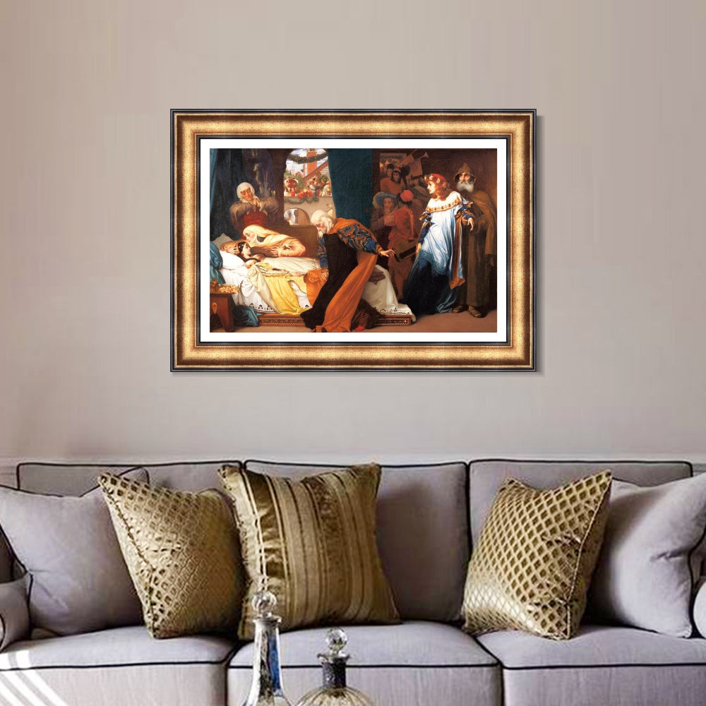 INVIN ART Framed Canvas Art Giclee Print Series#026 by Lord Frederick Leighton Wall Art