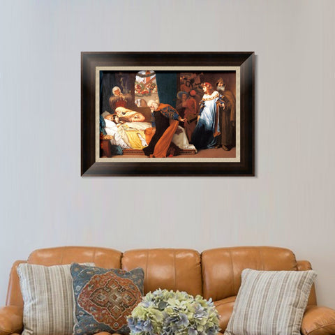 INVIN ART Framed Canvas Art Giclee Print Series#026 by Lord Frederick Leighton Wall Art Living Room Home Office Decorations