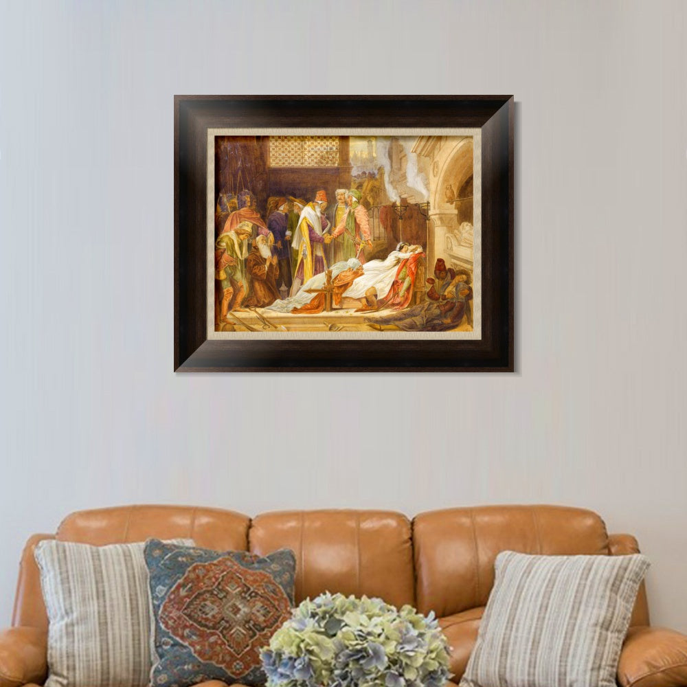 INVIN ART Framed Canvas Art Giclee Print Series#028 by Lord Frederick Leighton Wall Art