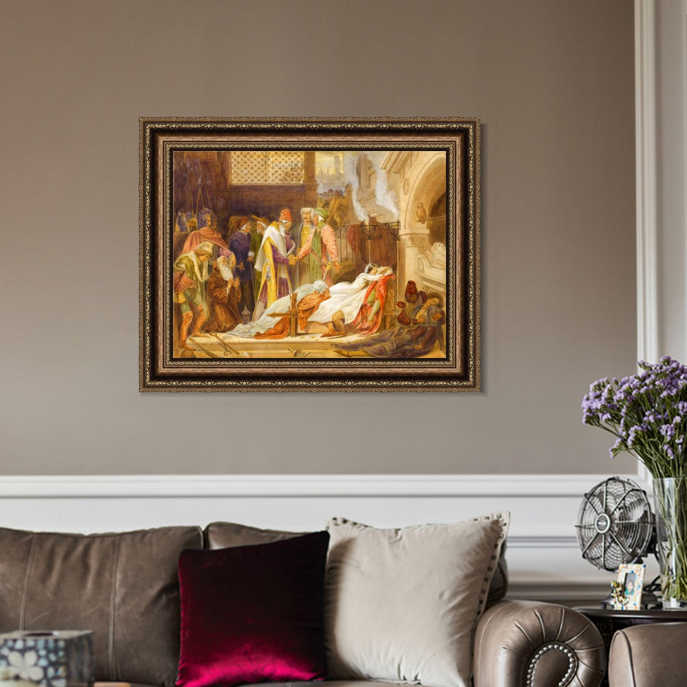 INVIN ART Framed Canvas Art Giclee Print Series#028 by Lord Frederick Leighton Wall Art