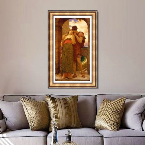 INVIN ART Framed Canvas Art Giclee Print Wedded by Lord Frederick Leighton Wall Art Living Room Home Office Decorations