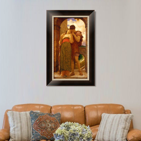 INVIN ART Framed Canvas Art Giclee Print Wedded by Lord Frederick Leighton Wall Art Living Room Home Office Decorations