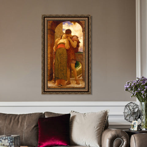INVIN ART Framed Canvas Art Giclee Print Wedded by Lord Frederick Leighton Wall Art Living Room Home Office Decorations
