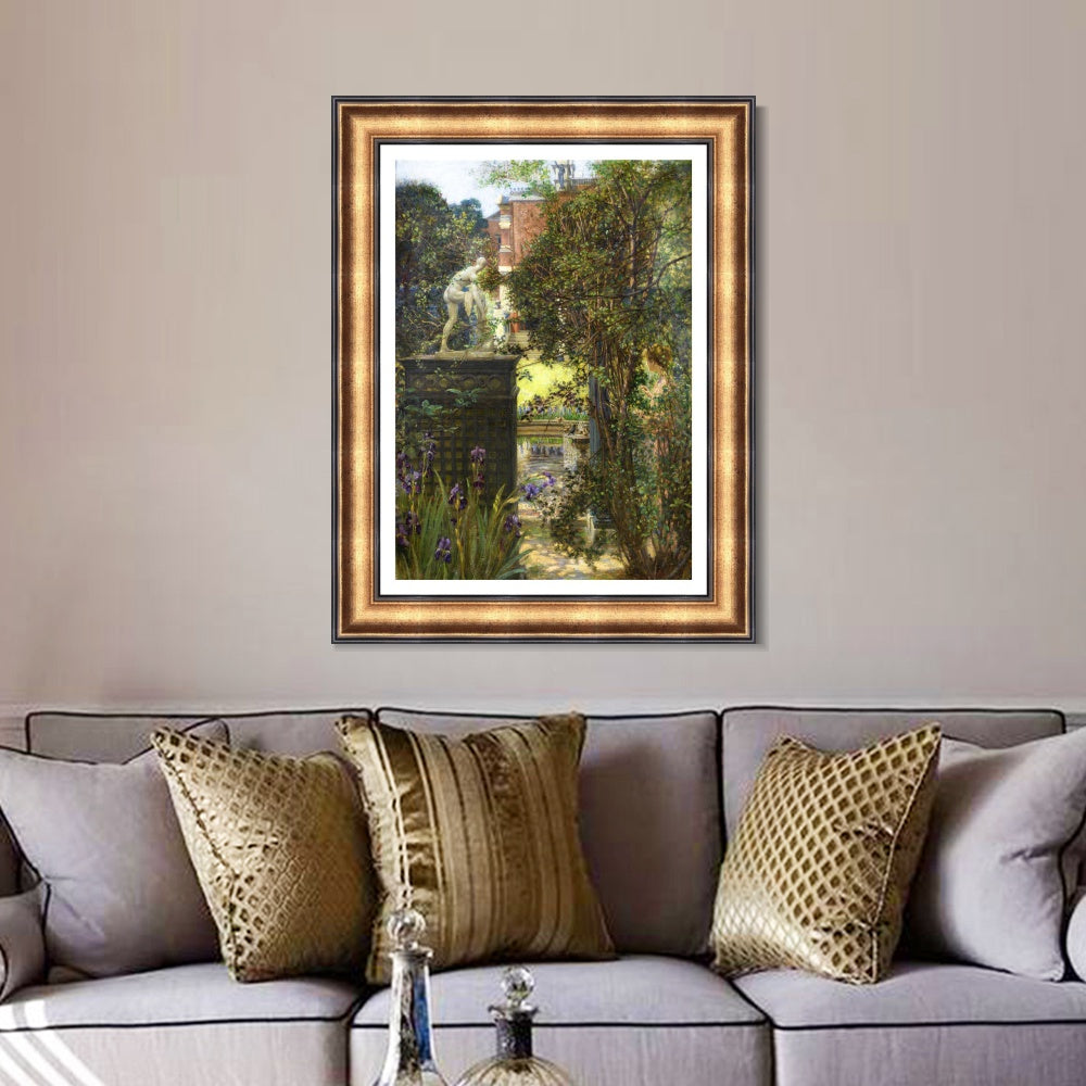 INVIN ART Framed Canvas Art Giclee Print Series#034 by Lord Frederick Leighton Wall Art